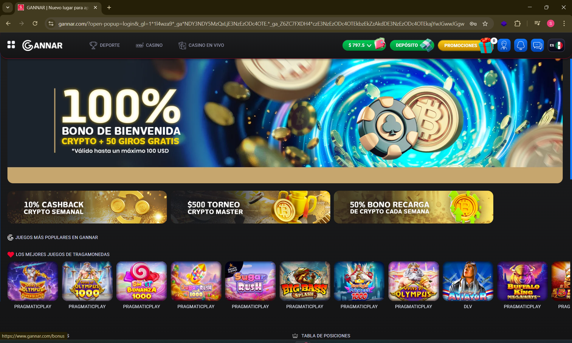 Gannar Lobby and Balance UI